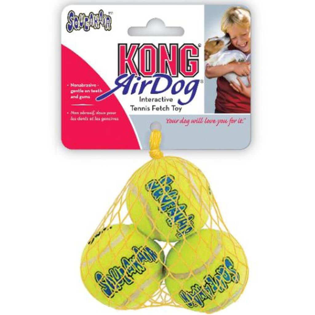 KONG Airdog Squeaker tennisbolde XS 3stk
