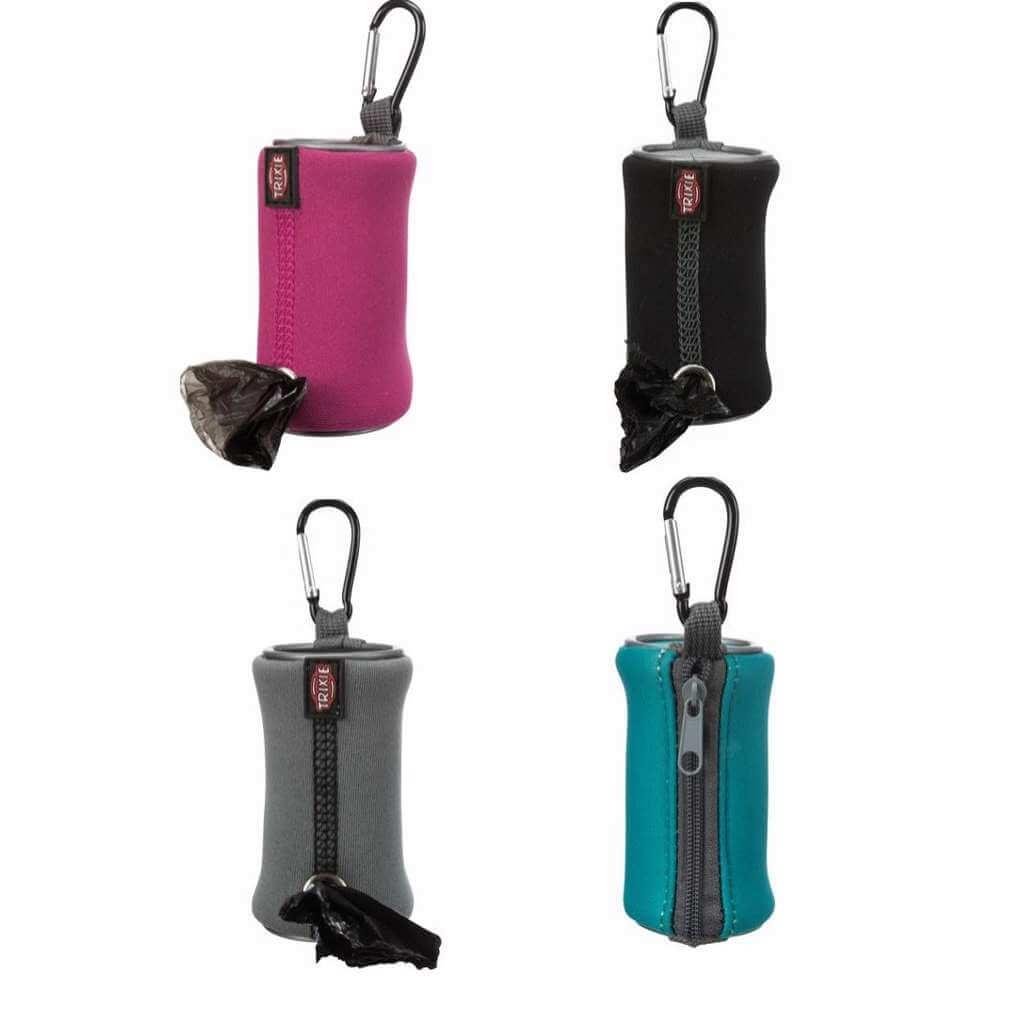 Trixie Høm høm poseholder i neopren med kabinhage - assorterede farver