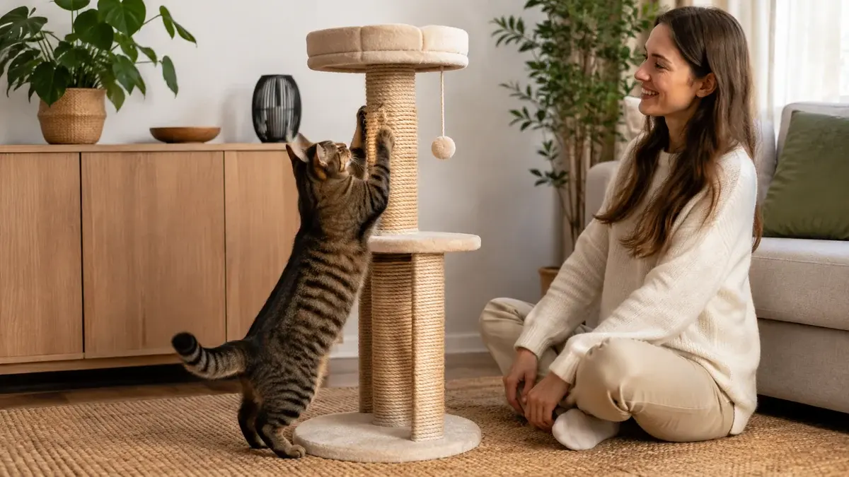 Bedste kradsetræ til katten: guide og anbefalinger