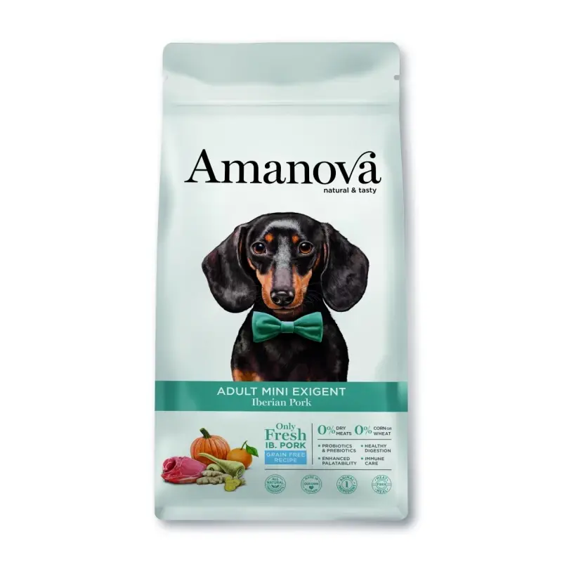 Amanova Gris - Kornfrit voksen hundefoder til små hunde - 7 kg
